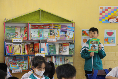 Hưởng ứng “Ngày hội đọc sách” ở trường Tiểu học xã Thành Lợi, huyện Vụ Bản, tỉnh Nam Định, năm học 2022 – 2023