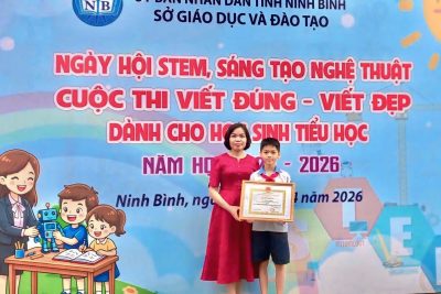 Trường Tiểu học Thành Lợi Vinh danh học sinh đạt giải cao Cuộc thi Viết đúng – Viết đẹp dành cho học sinh tiểu học tỉnh Ninh Bình – Năm học 2025-2026